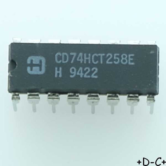 CD74HCT258E Quad 2 channel multiplexer DIP-16 Harris