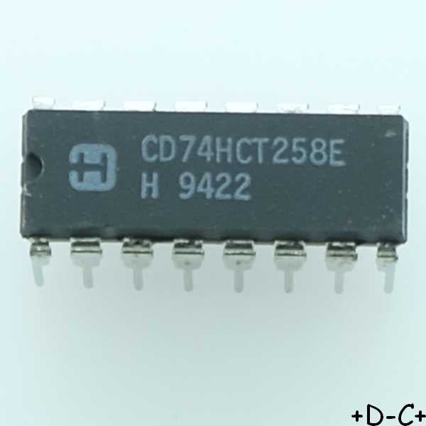 CD74HCT258E Quad 2 channel multiplexer DIP-16 Harris