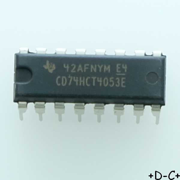 CD74HCT4053E Triple 2-Channel Analog Multiplexer/Demultiplexer DIP-16 Texas
