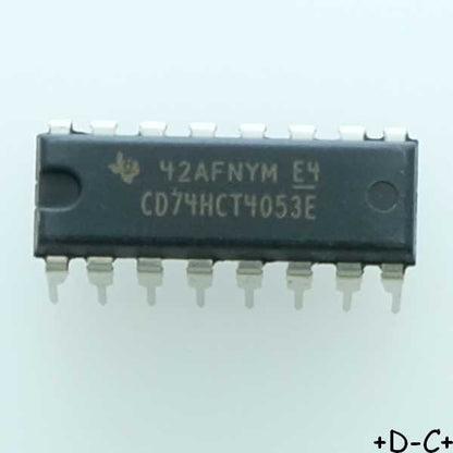 CD74HCT4053E Triple 2-Channel Analog Multiplexer/Demultiplexer DIP-16 Texas