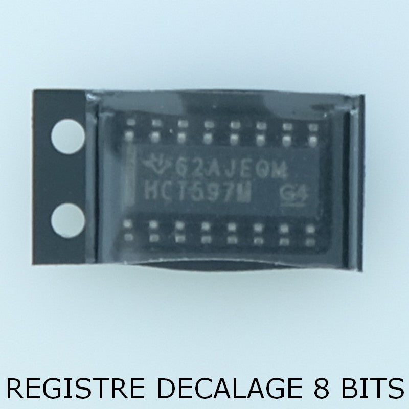 CD74HCT597M Registre à décalage 8 bits SOIC-16 Texas Instruments