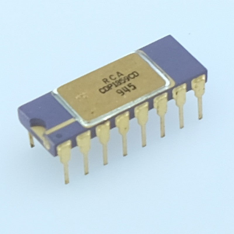 CDP1859 Interface CMOS (latch 4 bits + décodeur) CERDIP-16 RCA