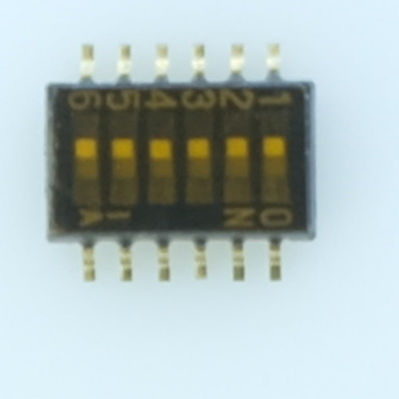 Dipswitch SMD 6 contacts RM1.27 CHS-06TB