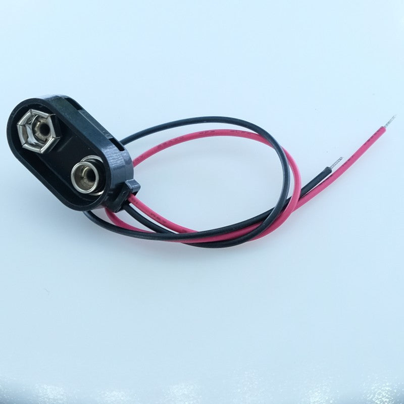 Clip batterie 9V vertical fils de raccordement