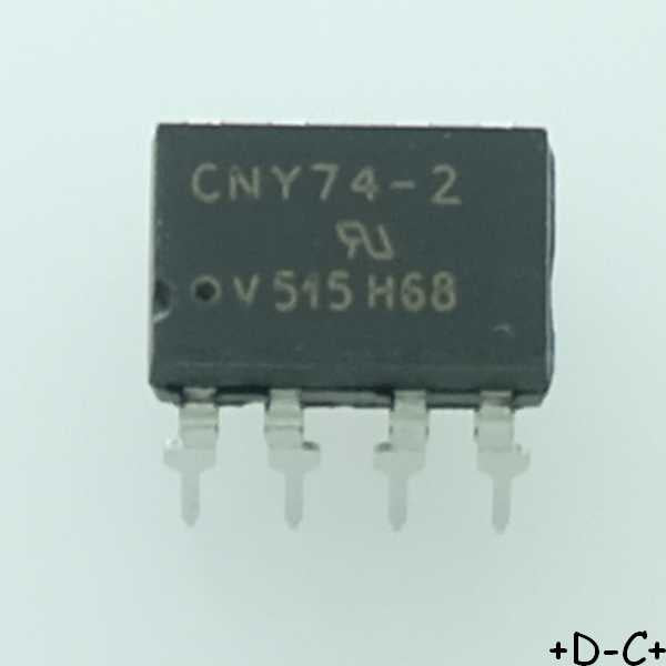 CNY74-2H Optocoupleur sortie transistor DIP-8 Vishay Rohs