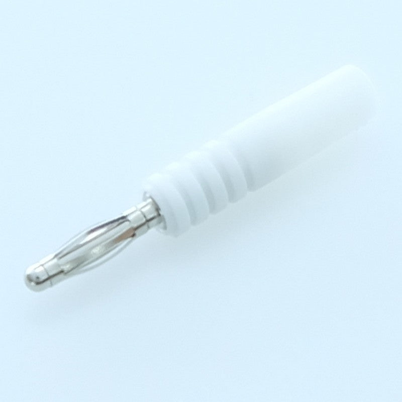 Fiche banane 2mm mâle 10A 60VDC blanche 211 Electro PNP
