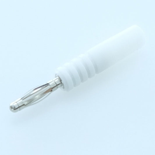 Fiche banane 2mm mâle 10A 60VDC blanche 211 Electro PNP - Distri-Compo