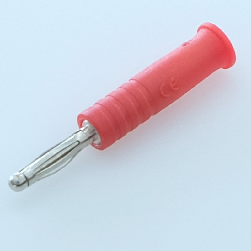 Fiche banane 2mm mâle 10A 60VDC rouge 211 Electro PNP