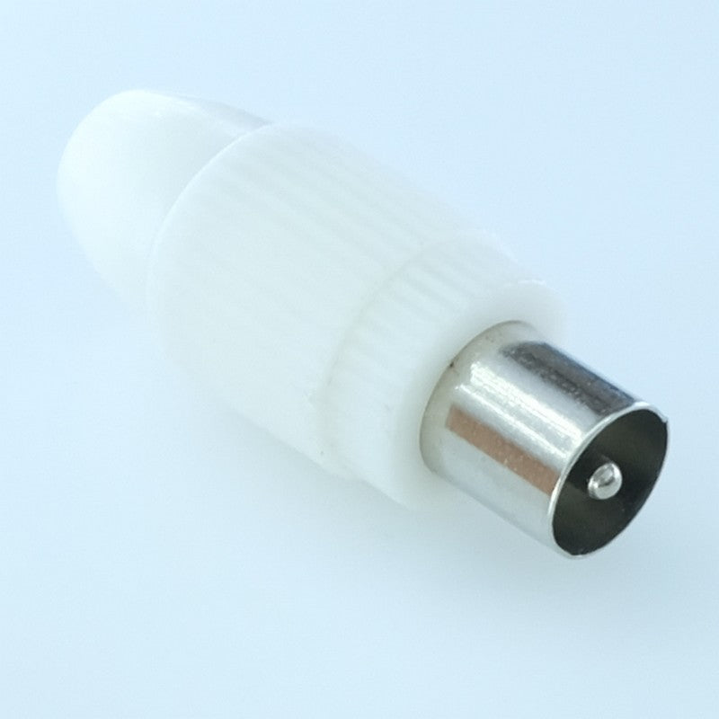 Fiche coaxiale mâle à visser 9.5mm plastique 75ohm
