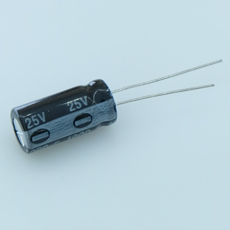 Condensateur 1000µF 25V electrolytique 10x20mm pas5 105° Huang - Distri-Compo