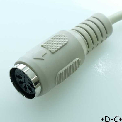 Cordon DIN 5 broches male vers DIN 5 broches femelle 6m00