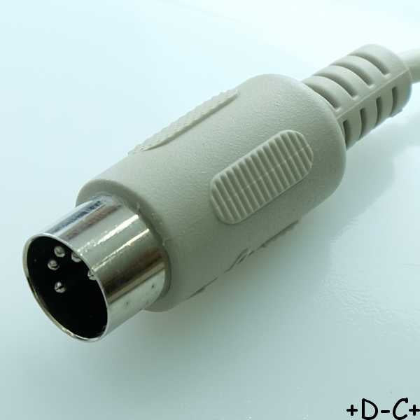 Cordon DIN 5 broches male vers DIN 5 broches femelle 6m00