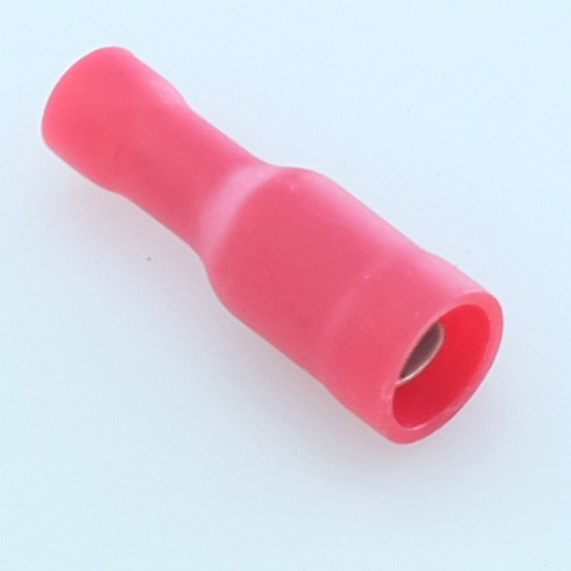 Cosse femelle cylindrique diamètre 4mm 0.5-1.5mm² rouge