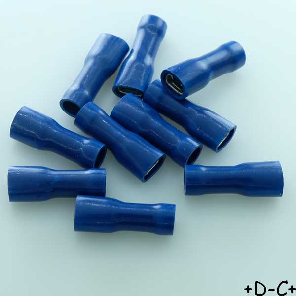 Cosse isolée 6.3x0.8mm bleue 1.5mm - 2.5mm femelle (lot de 10)