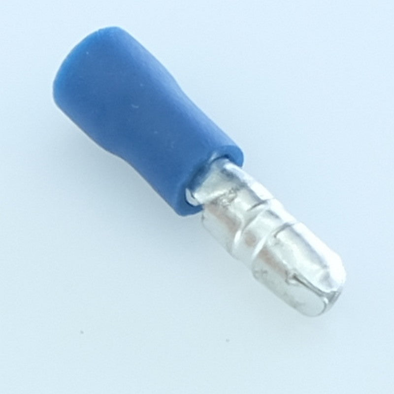 Cosse mâle cylindrique diamètre 4mm 1.5-2.5mm² bleue