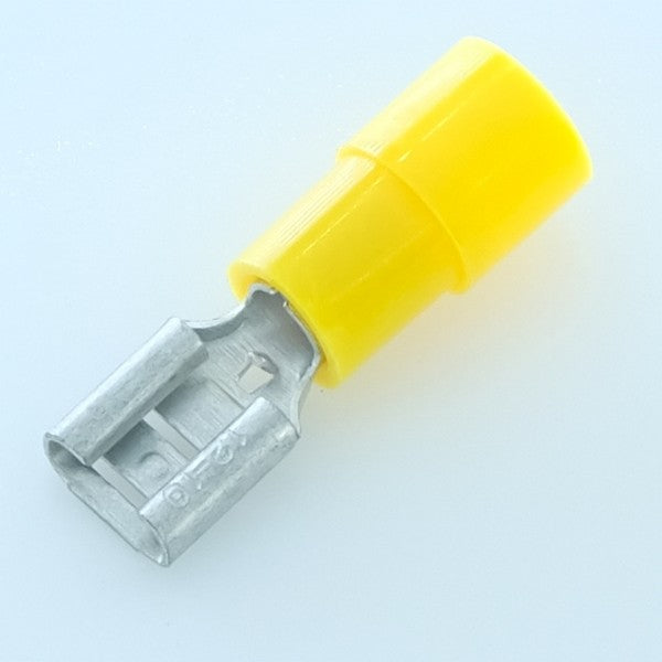 Cosse femelle 6.35x0.8mm jaune 4-6mm² - Distri-Compo