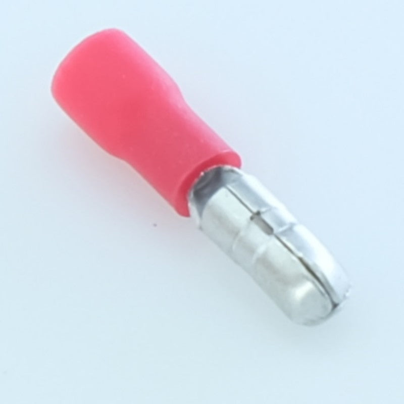 Cosse mâle cylindrique diamètre 4mm 0.5-1.5mm² rouge