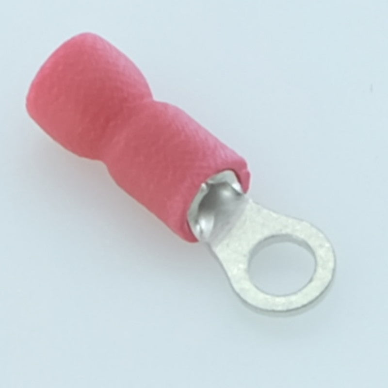 Cosse oeillet 3.2mm à sertir rouge RND Connect