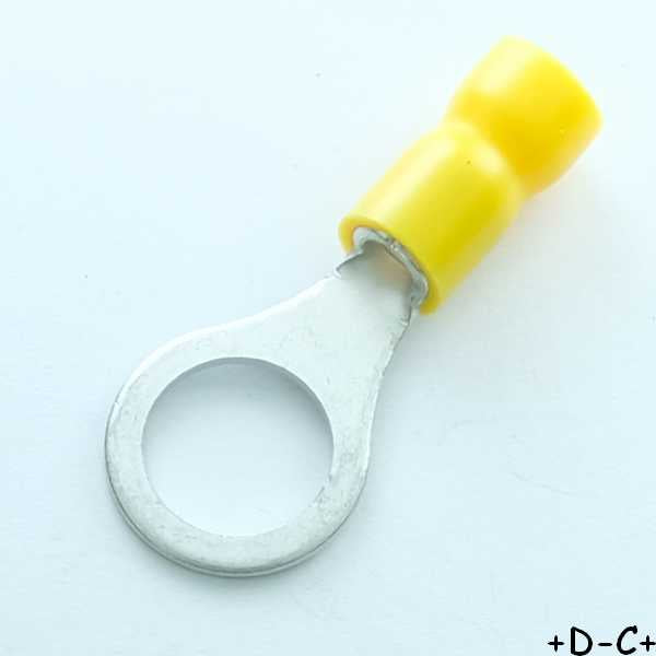 Cosse a oeillet 10.5mm a  sertir jaune RND Connect