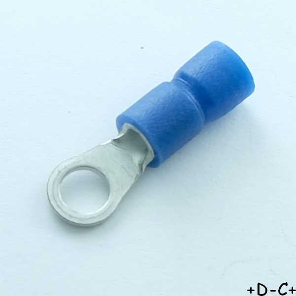 Cosse oeillet 4.3mm à sertir bleue RND Connect