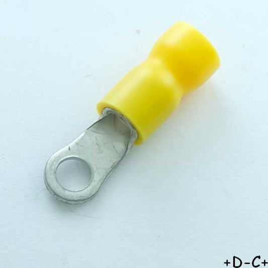 Cosse a oeillet 4.3mm a sertir jaune RND Connect