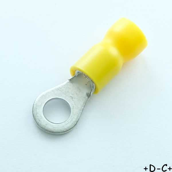 Cosse a oeillet 5.3mm a  sertir jaune RND Connect