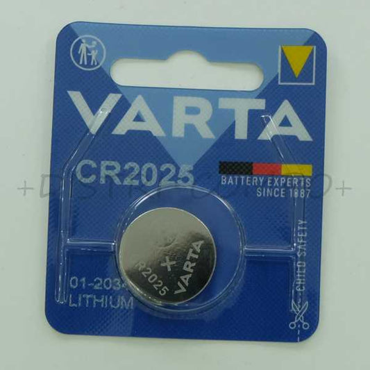 CR2025 Pile bouton lithium 3V 90mAh 20x1.6mm Varta