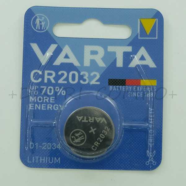 CR2032 pile bouton lithium 3V 230mAh 20x3.2mm Varta - Distri-Compo