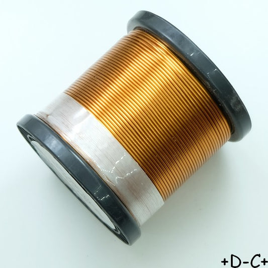 Fil de cuivre laqué en bobine 1mm 500g 2.80A 155°C - Longueur 56m