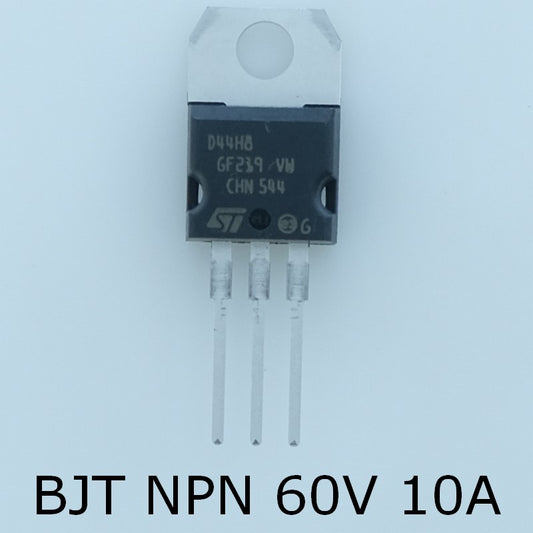 D44H8 Transistor BJT NPN 60V 10A 50W TO-220AB STM