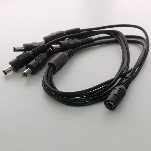 Cable repartiteur DC 5 mâle x 1 femelle 5.5x2.1mm 50cm Delock
