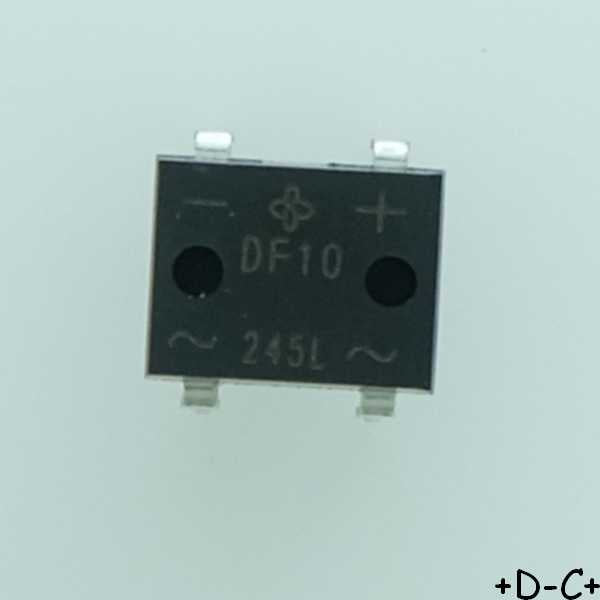DF10M-E3/45 Rectifier Bridge Diode Single 1KV 1A DFM Vishay - Distri-Compo