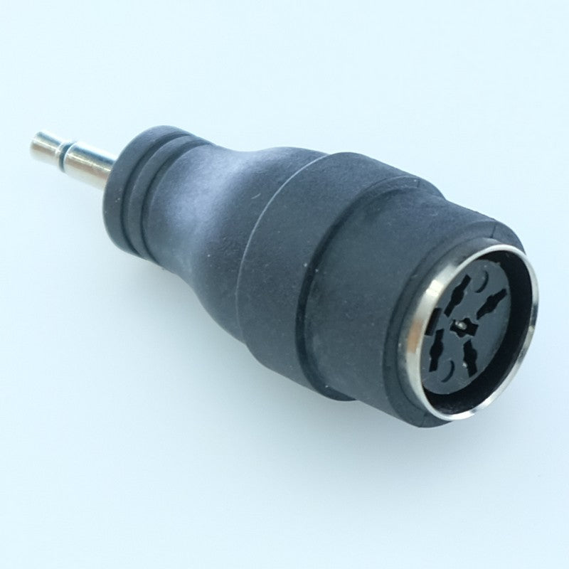 Adaptateur DIN 5 broches 360° femelle vers Jack 3.5mm mono mâle - Distri-Compo
