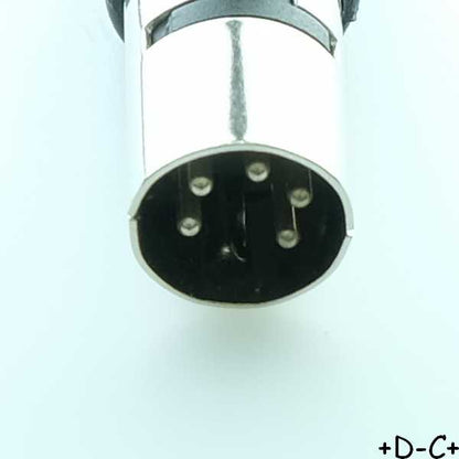 Fiche DIN 5 broches 270° mâle plastique