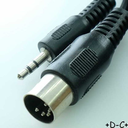 Cordon DIN 5 broches mâle vers Jack 3.5mm mâle stéréo 1m20