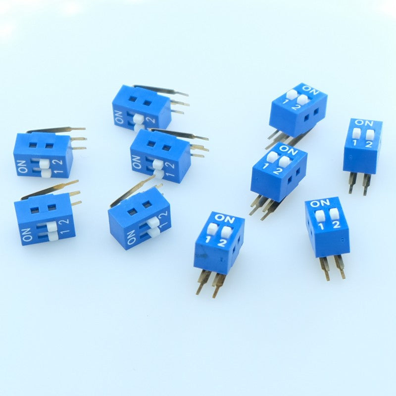 Dipswitch d'angle 2 positions pour circuit imprimé (lot de 10)