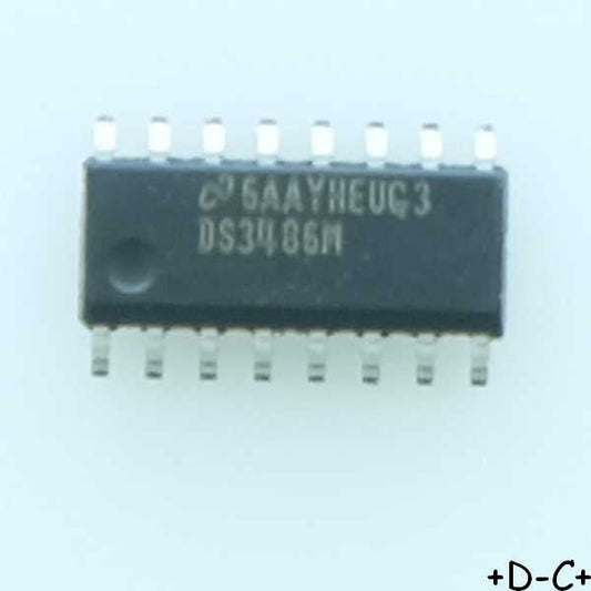 DS3486M Quad RS-422/RS-423 Line Receiver SO-16 Texas RoHS