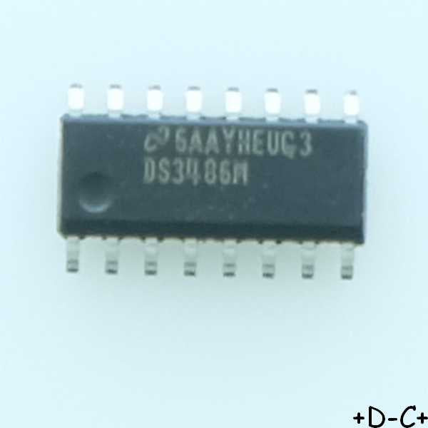 DS3486M Quad RS-422/RS-423 Line Receiver SO-16 Texas