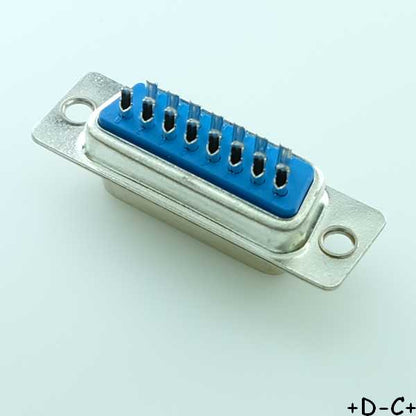 Connecteur D-SUB 15 broches femelle a souder sur fils