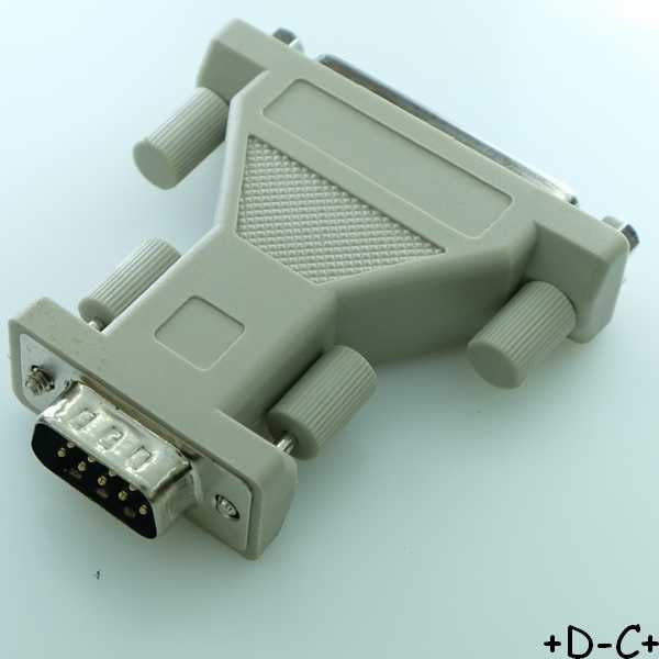 Adaptateur D-SUB 25 broches femelle vers D-SUB 9 broches mâle