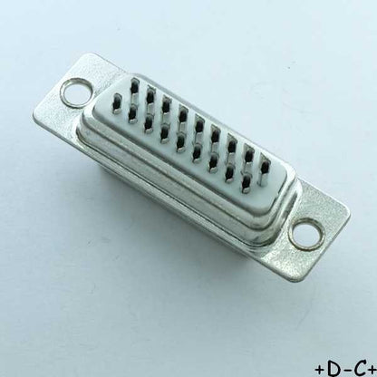 Connecteur D-SUB 26 broches haute densité femelle à souder sur fils