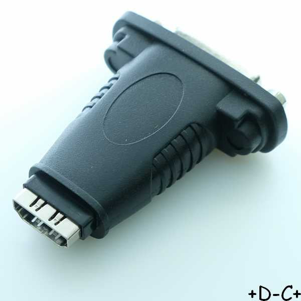 Adaptateur DVI-D femelle (24+1) vers HDMI femelle
