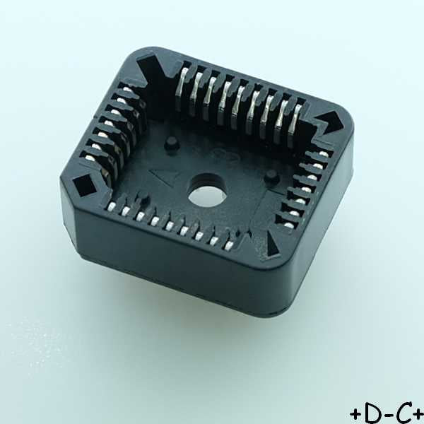 Support PLCC 32 broches 2.54mm On-Shore Technology - Distri-Compo