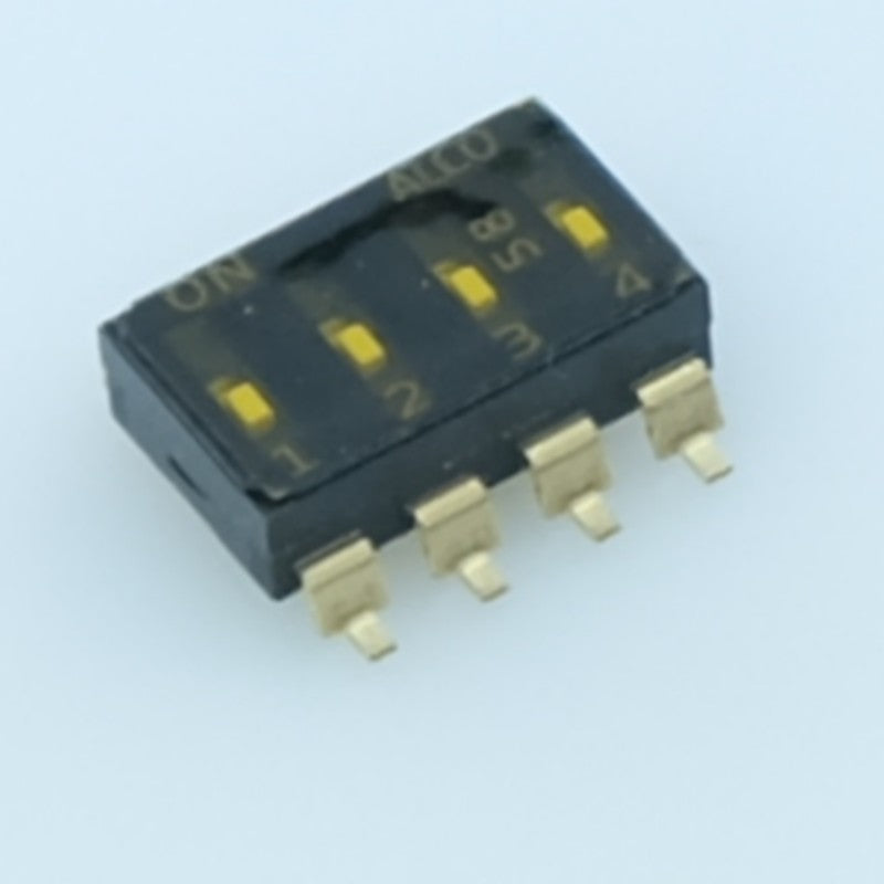 Dipswtich 4 positions SMD SPST 24V 25mA EDS04SGRSTU04Q TE