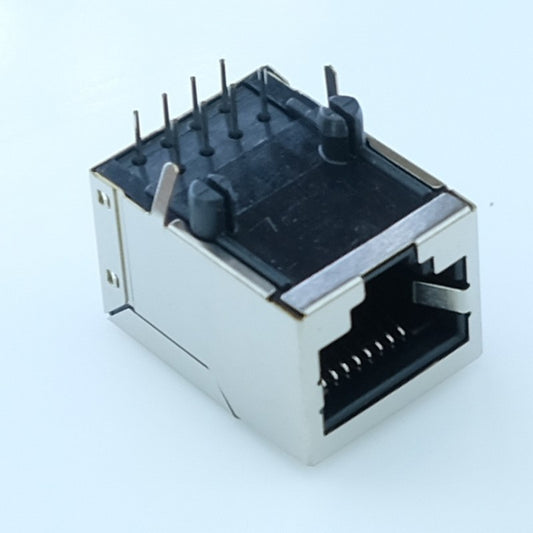 Embase blindee coudee RJ45 femelle 8P8C montage C.I.