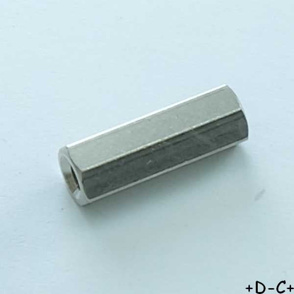 Entretoise 15mm M3 femelle femelle métal hexagonal