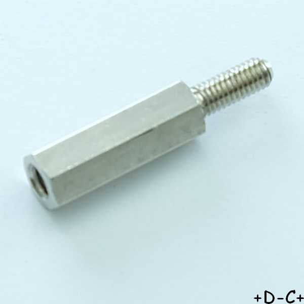 Entretoise 15mm M3 femelle mâle métal hexagonal