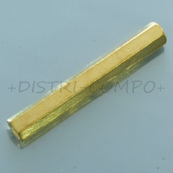 Entretoise 40mm M3 femelle femelle métal doré