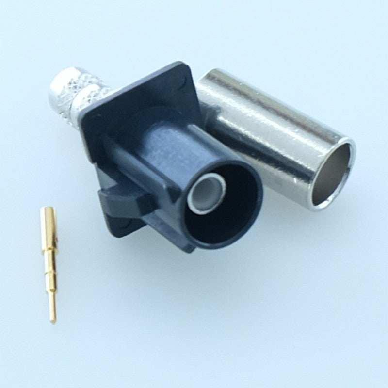 Connecteur FAKRA SMB mâle RG58/141 à sertir FA1-NASP-C04-1 Amphenol - Distri-Compo