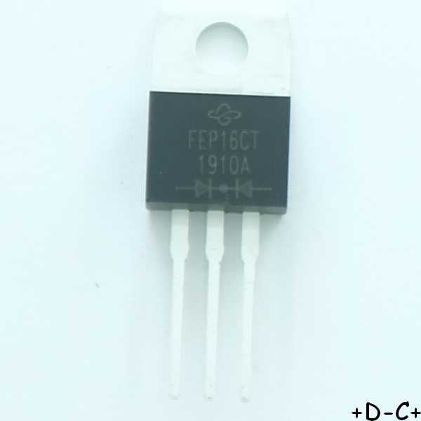 FEP16CT-E3/45 Rectifier Diode Switching 150V 16A TO-220AB Vishay RoHS